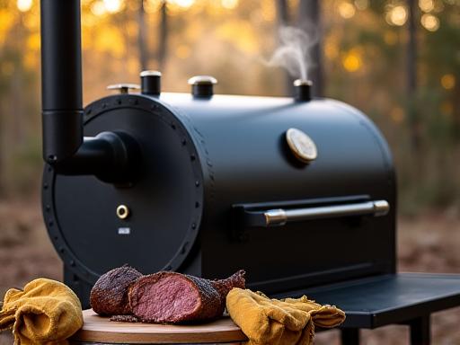 Smoker tradicional para BBQ americana