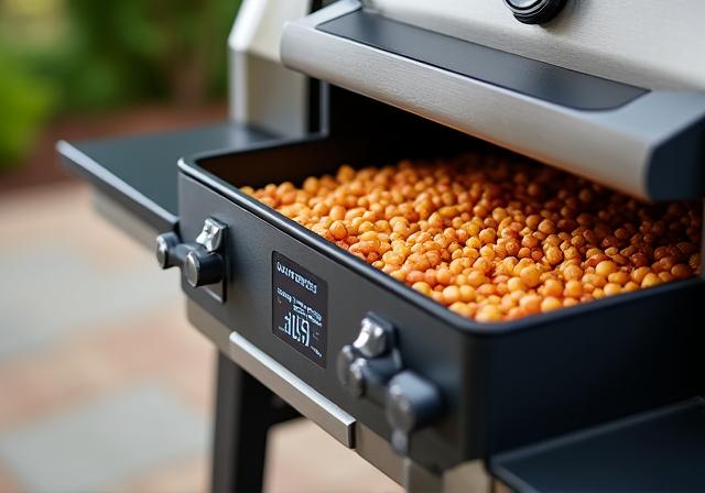 Parrilla de pellets con control de temperatura avanzado